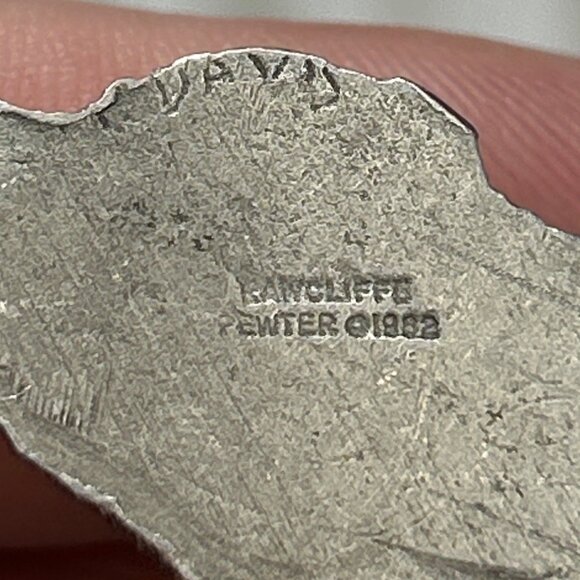 Vtg 1982 Rawcliffe Pewter Miniature Yorkshire Terrier Dog Figurine P Davis - Picture 6 of 8